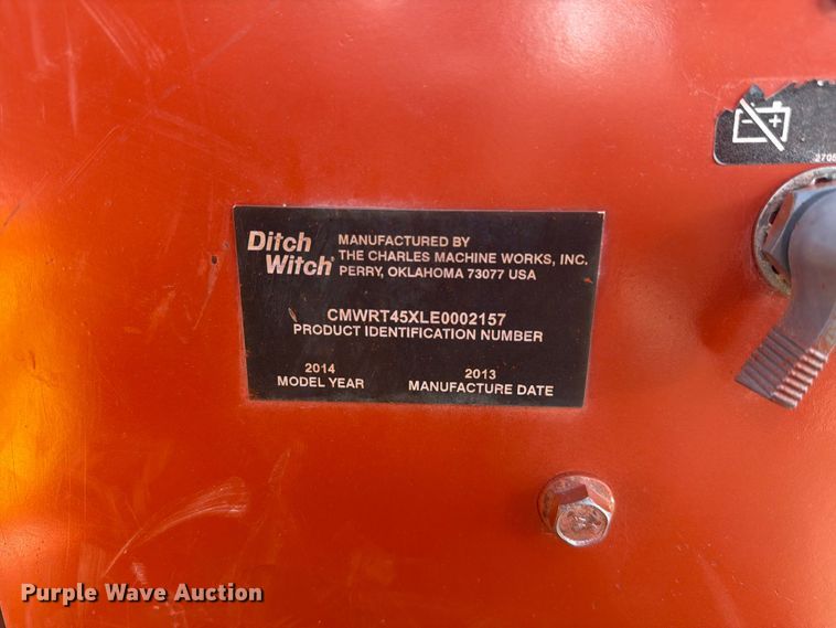 image for item FM7538 2014 Ditch Witch RT45 trencher