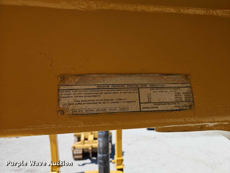 image for item FN5682 1978 Caterpillar D7G dozer