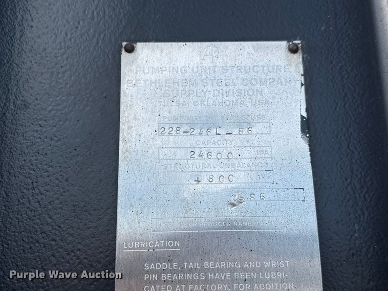 image for item NA9342 Lufkin/Bethlehem 228 pump jack