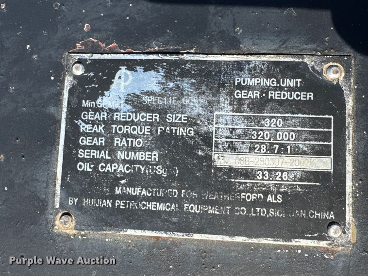 image for item NA9344 Huijian 320-305-100 pump jack