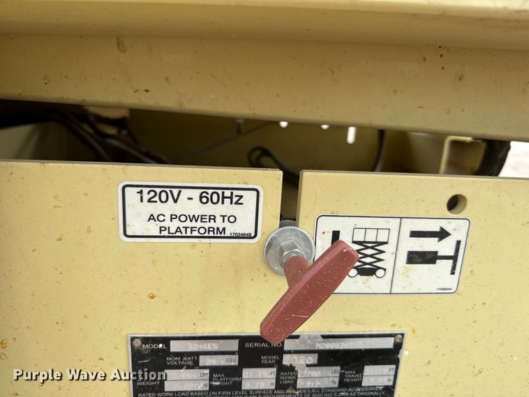 image for item NA9359 2020 JLG 3246ES scissor lift