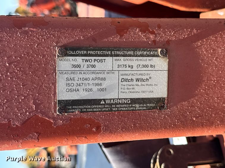 image for item OE9561 Ditch Witch 3700 trencher