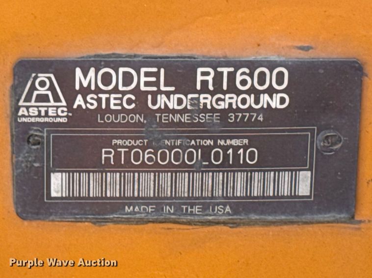 image for item OE9562 Astec RT600 trencher