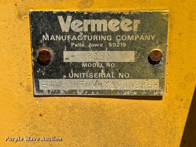 image for item OE9568 2000 Vermeer FLX75 cable plow