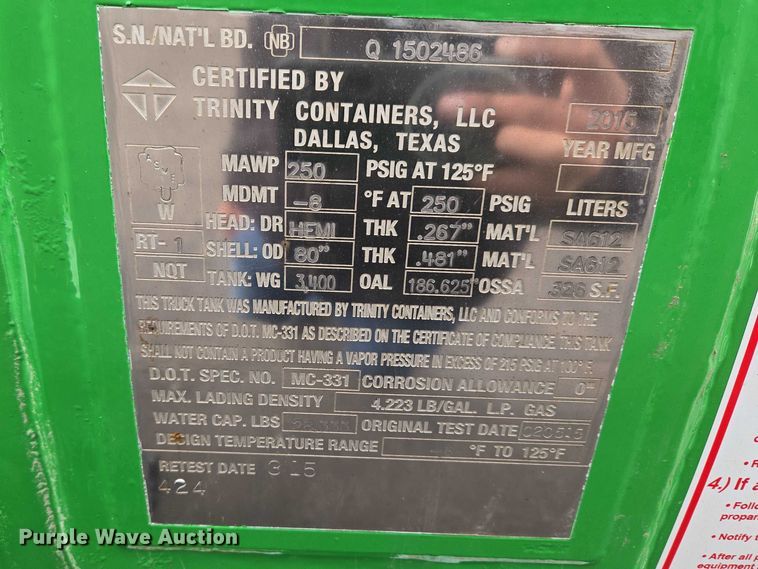 image for item YA2884 2023 Mack MD propane delivery truck