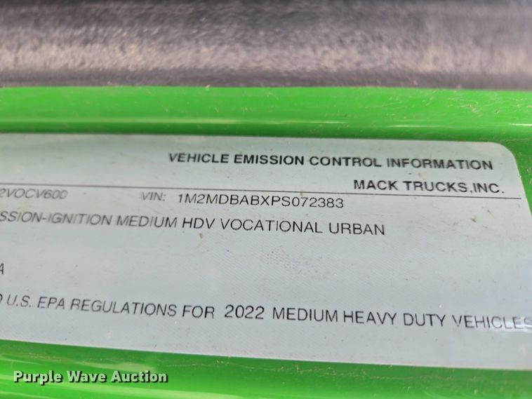 image for item YA2884 2023 Mack MD propane delivery truck