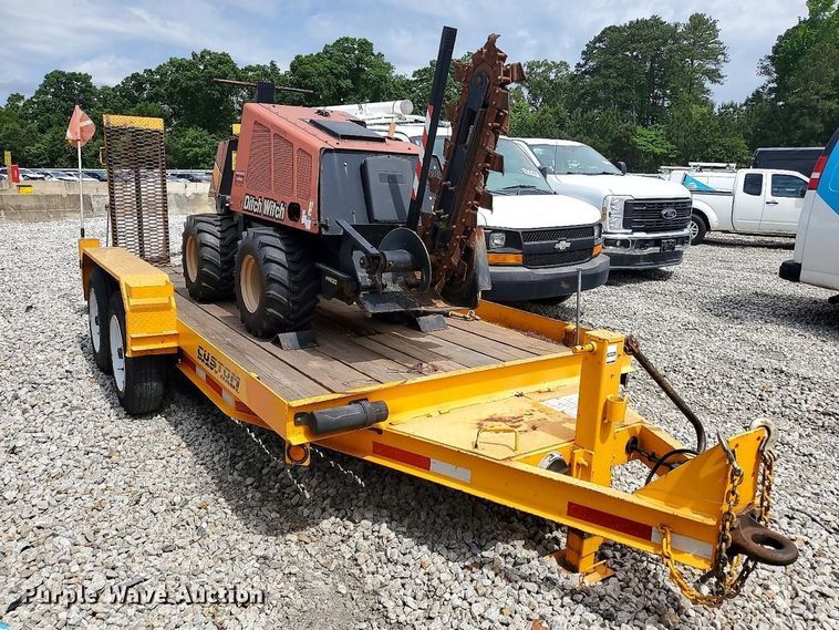 image for item YA3098 2020 Lucon 5T142BW-HDP equipment trailer with 2016 Ditch Witch 410SX trencher