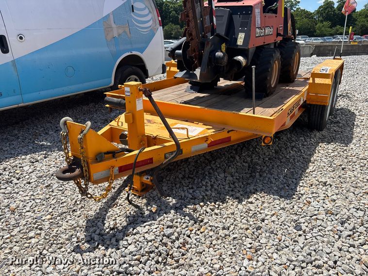 image for item YA3098 2020 Lucon 5T142BW-HDP equipment trailer with 2016 Ditch Witch 410SX trencher