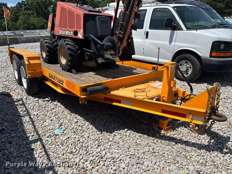 image for item YA3098 2020 Lucon 5T142BW-HDP equipment trailer with 2016 Ditch Witch 410SX trencher