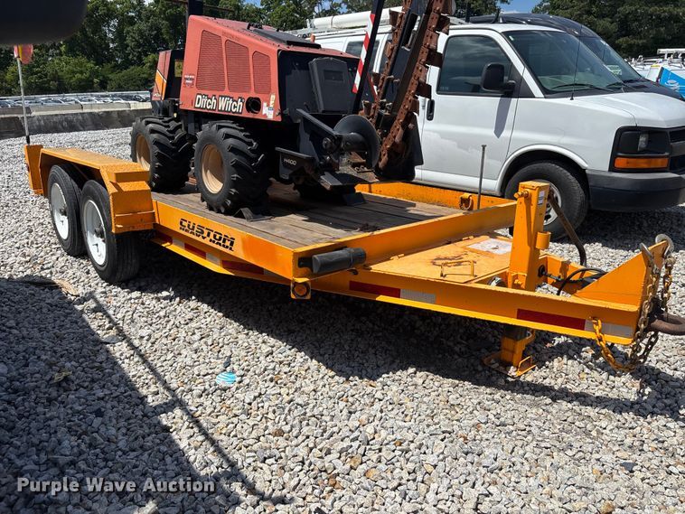 image for item YA3098 2020 Lucon 5T142BW-HDP equipment trailer with 2016 Ditch Witch 410SX trencher