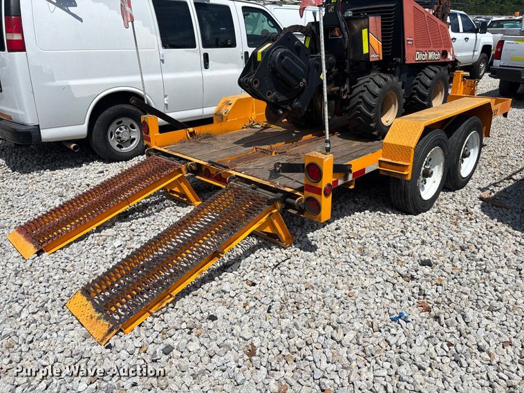 image for item YA3098 2020 Lucon 5T142BW-HDP equipment trailer with 2016 Ditch Witch 410SX trencher