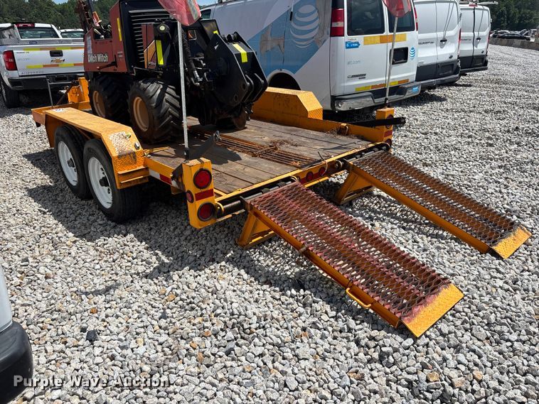 image for item YA3098 2020 Lucon 5T142BW-HDP equipment trailer with 2016 Ditch Witch 410SX trencher