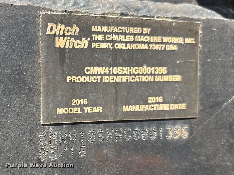 image for item YA3098 2020 Lucon 5T142BW-HDP equipment trailer with 2016 Ditch Witch 410SX trencher