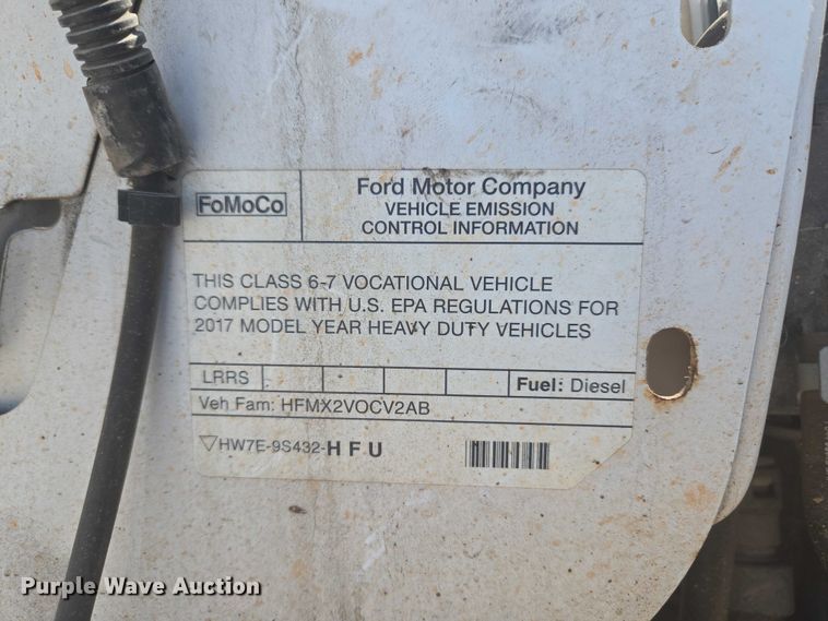image for item YA3192 2017 Ford F750 Super Duty forestry bucket truck