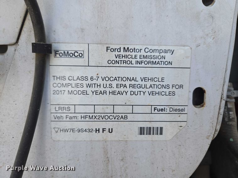 image for item YA3193 2017 Ford F750 forestry bucket truck