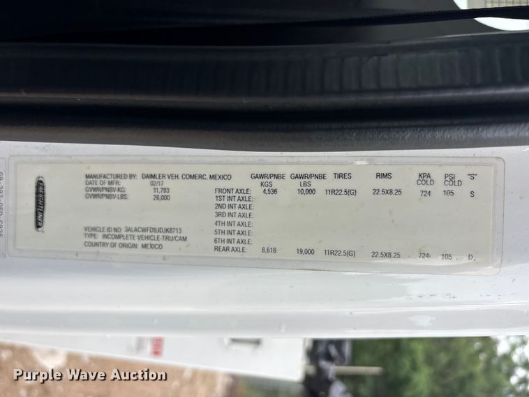 image for item YA3239 2018 Freightliner Business Class M2 forestry bucket truck