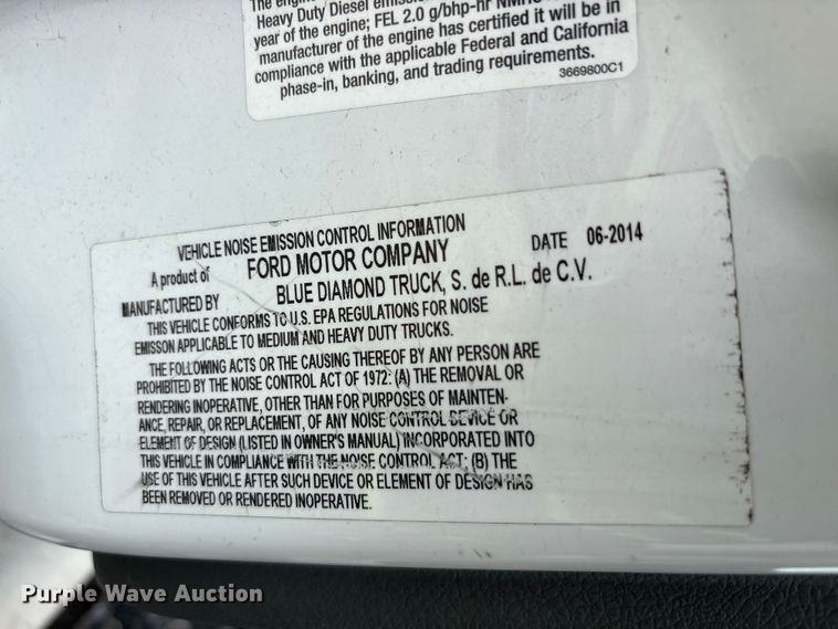 image for item YA3304 2015 Ford F750 Super Duty forestry bucket truck