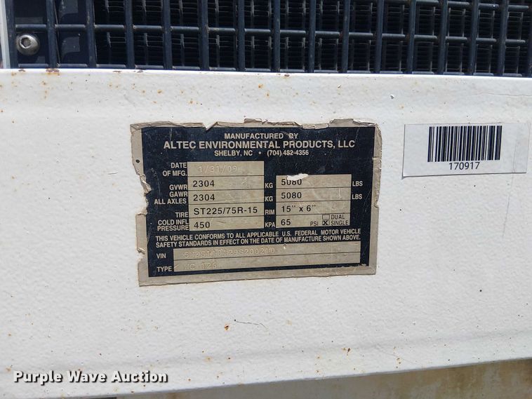 image for item YA3310 2009 Altec WC-126 wood chipper