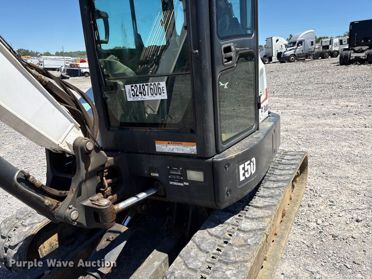 image for item YA3526 2018 Bobcat E50 mini excavator
