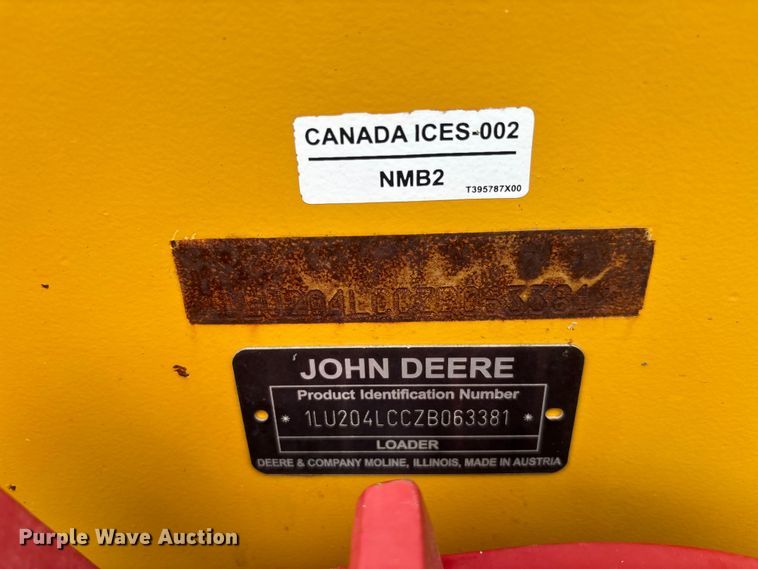 image for item YA3622 2021 John Deere 204L compact wheel loader
