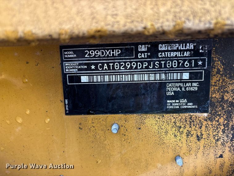 image for item YA3631 2014 Caterpillar 299D XHP tracked skid steer loader