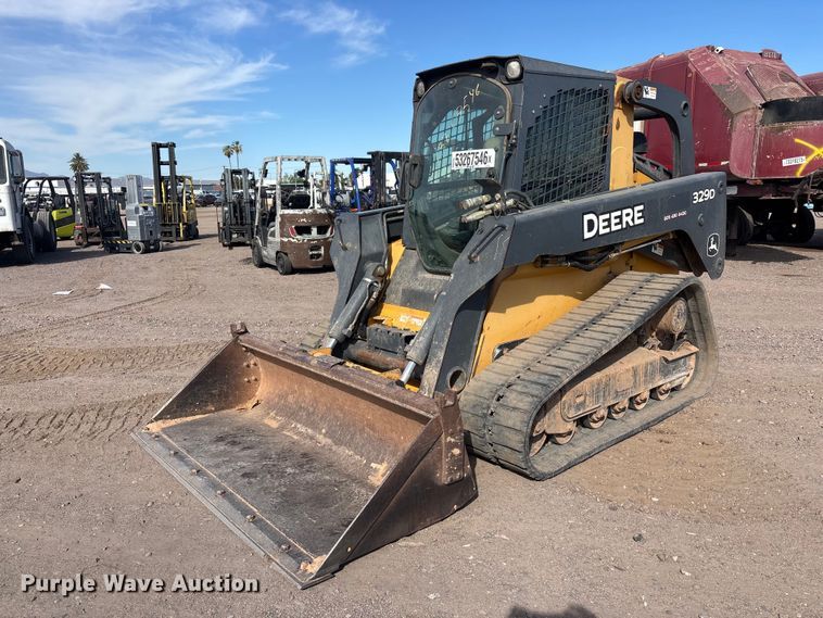 image for item YA3637 2013 John Deere 329D tracked skid steer loader