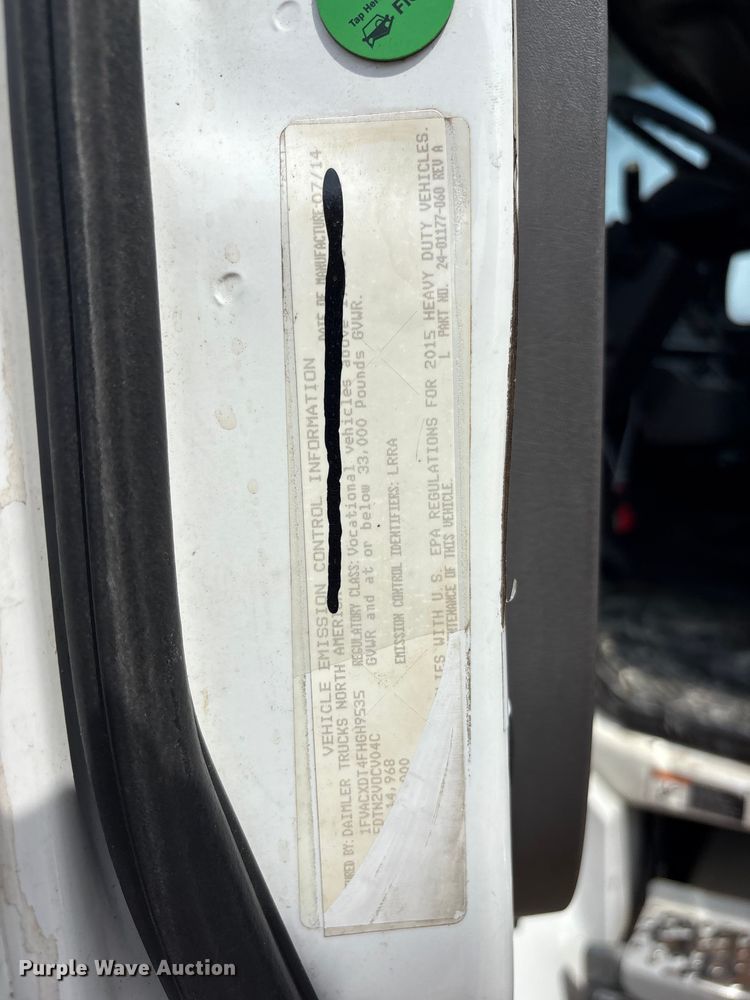 image for item YA3644 2015 Freightliner Business Class M2 forestry bucket truck
