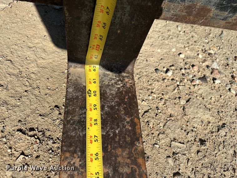 image for item EA4896 John Deere Worksite Pro backhoe forks