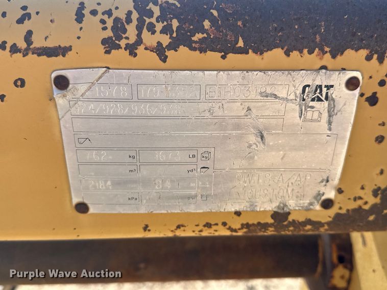 image for item EA4898 Caterpillar wheel loader forks