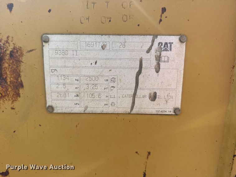image for item EW4609 2006 Caterpillar 938G wheel loader