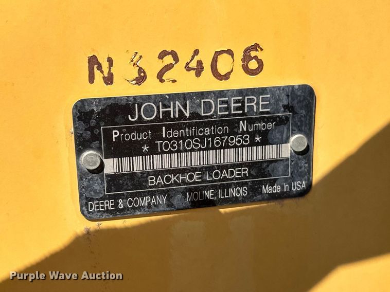 image for item EW4614 2008 John Deere 310SJ TC backhoe