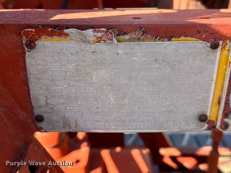 image for item EW4619 Cleveland J36 bucket wheel trencher