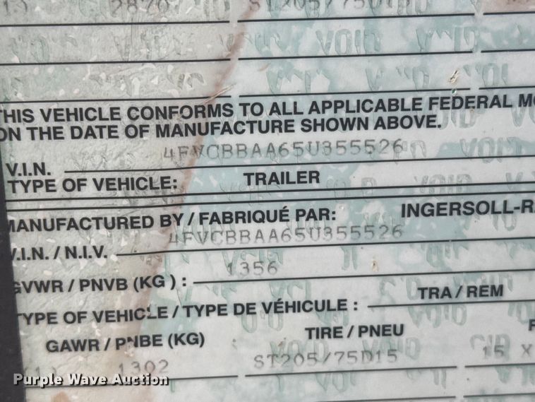 image for item EW4631 Ingersoll Rand air compressor