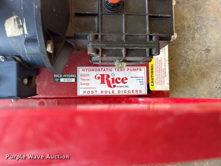 image for item EW4662 Rice hydrostatic test pump