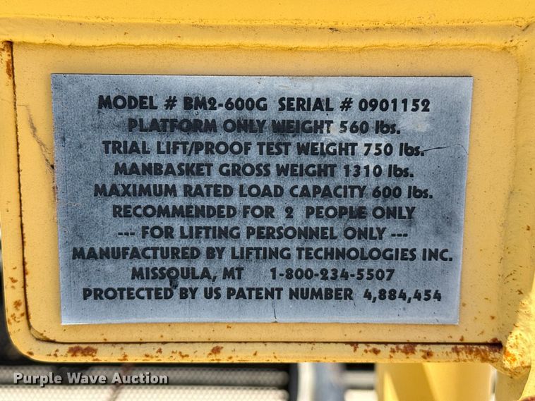 image for item EW4703 Lifting Technologies  man basket