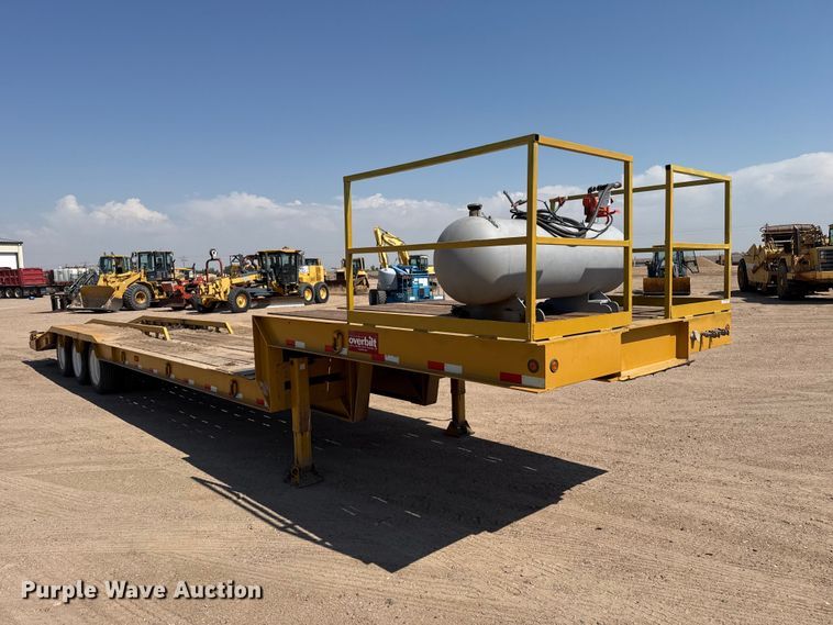 image for item GP9657 2017 Overbilt drop deck equipment trailer