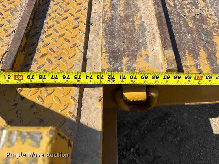 image for item GP9657 2017 Overbilt drop deck equipment trailer