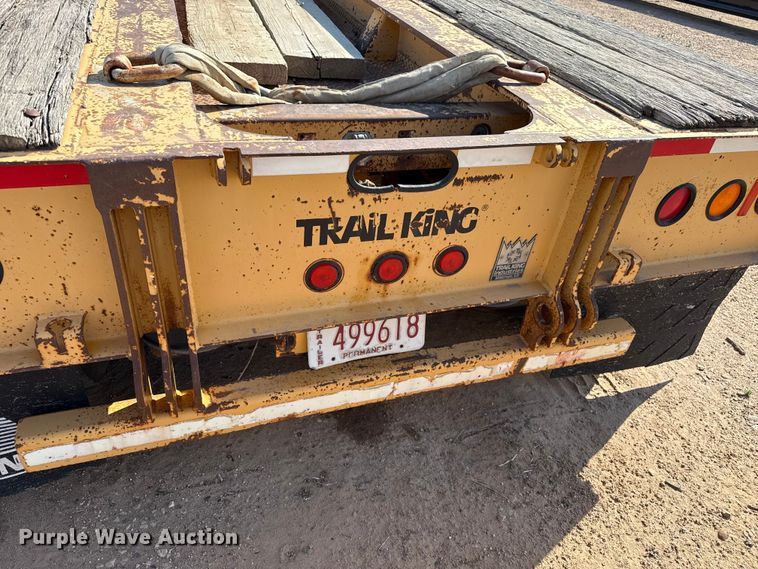 image for item GP9660 1999 Trail King TK110HDG-533 lowboy equipment trailer