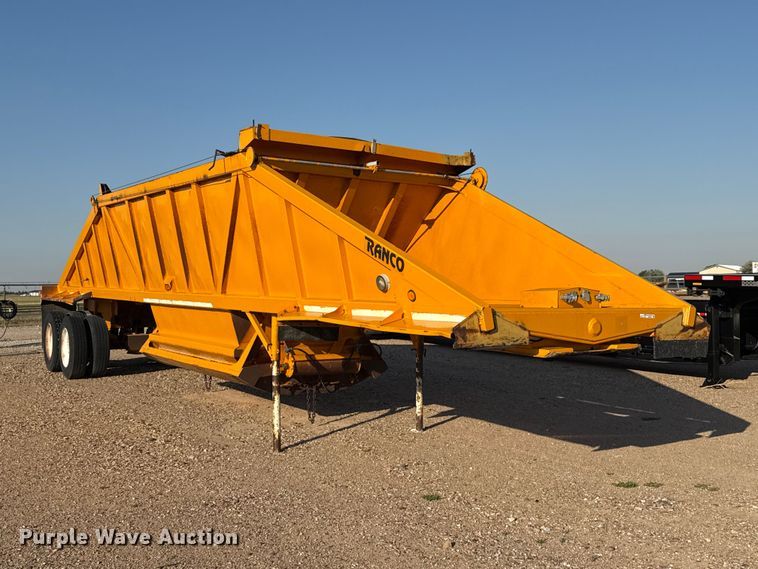 image for item GP9662 1991 Ranch Mfg bottom dump trailer