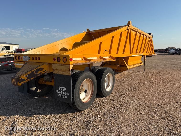 image for item GP9662 1991 Ranch Mfg bottom dump trailer