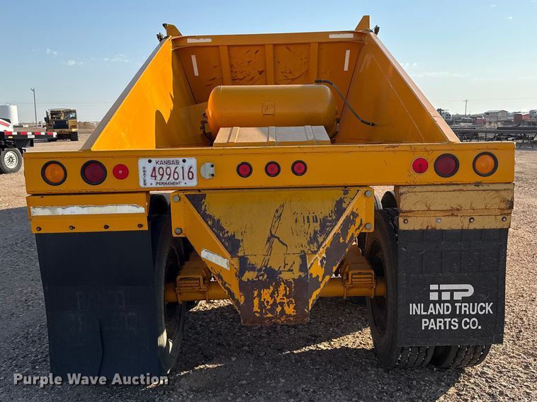 image for item GP9662 1991 Ranch Mfg bottom dump trailer