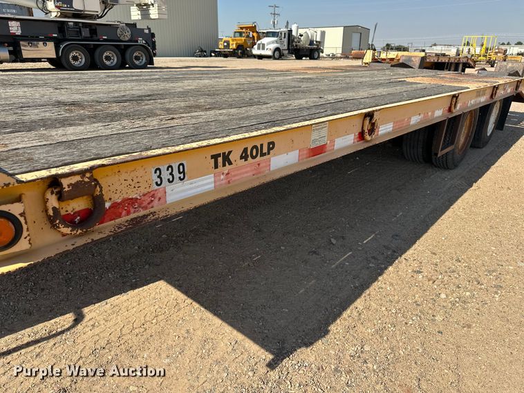image for item GP9664 2007 Trail King Industries TK40LP equipment trailer