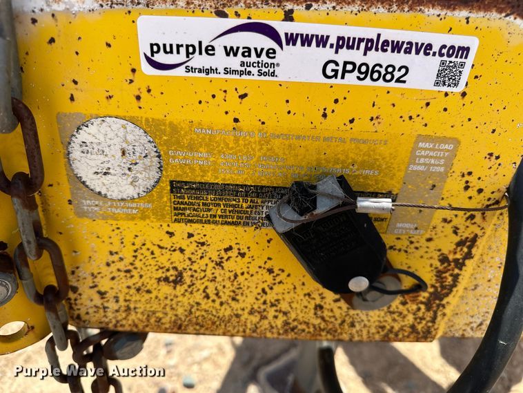 image for item GP9682 1999 Sweetwater metal Products CT1143TT reel trailer