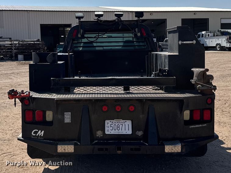 image for item GP9689 2008 Ford F550 Super Duty Ext. Cab flatbed truck