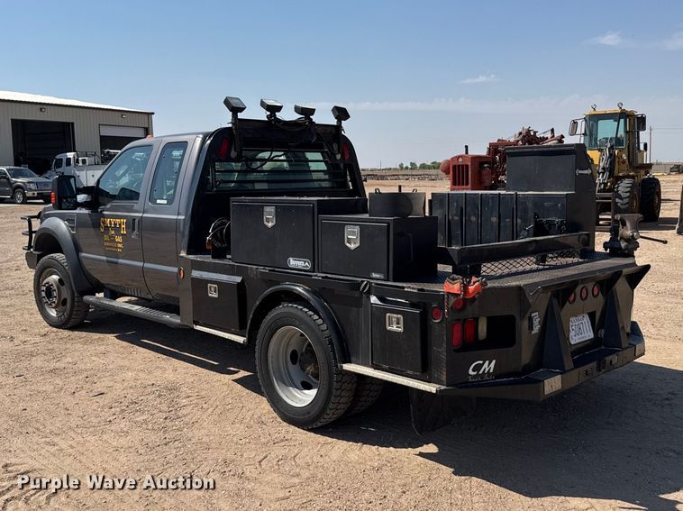 image for item GP9689 2008 Ford F550 Super Duty Ext. Cab flatbed truck