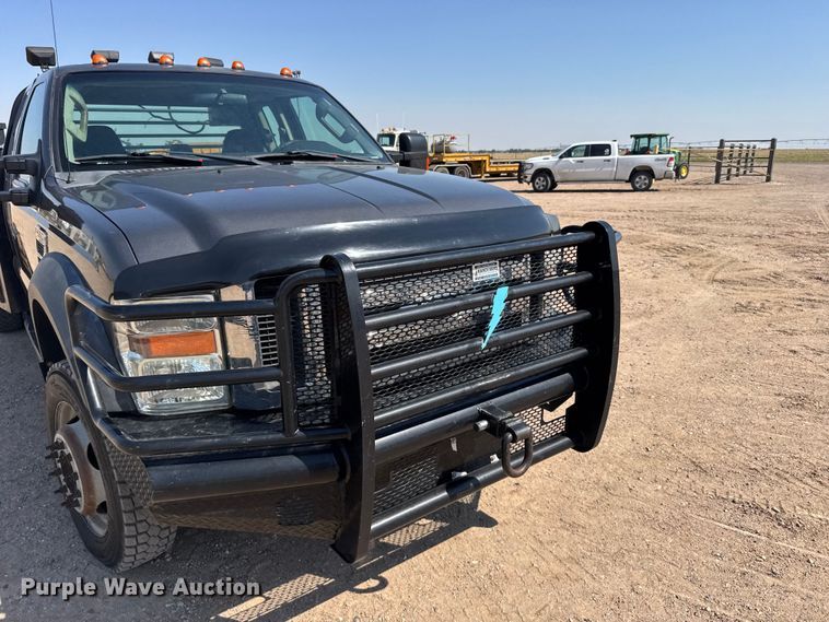 image for item GP9689 2008 Ford F550 Super Duty Ext. Cab flatbed truck