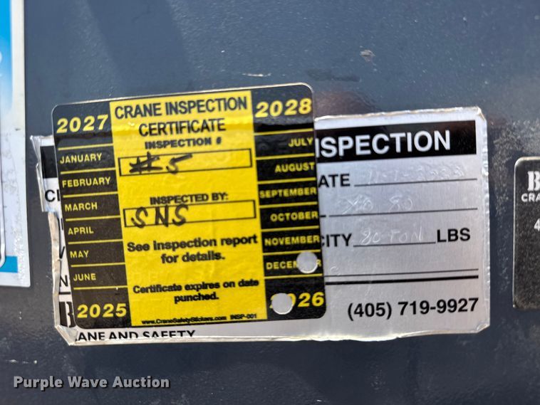 image for item GP9694 2016 Kenworth T800 crane truck