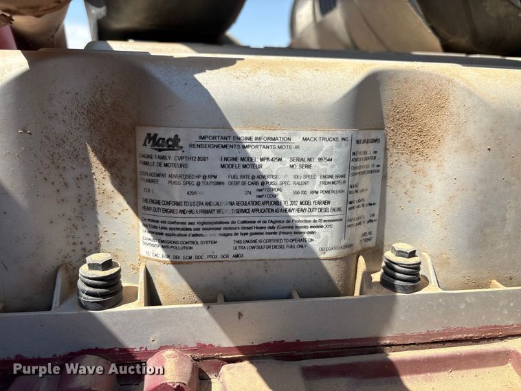 image for item GP9702 2013 Mack GU713 dump truck
