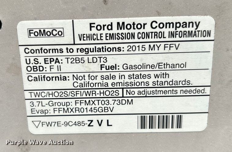 image for item DU0347 2015 Ford Explorer Police Interceptor SUV