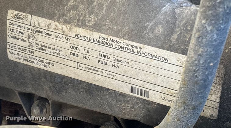 image for item DU0353 2008 Ford F250 Super Duty XL Ext. Cab pickup truck